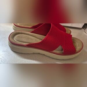 Women's Red Slide Sandals